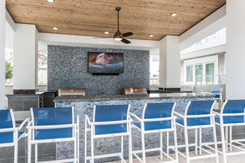 Pool patio grill area 